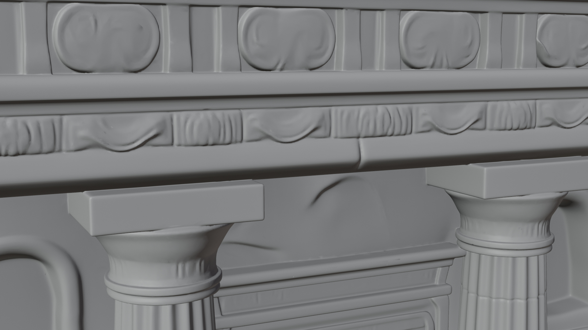 Classical Colonnade Temple Design 5 3D Print Model 3D Model