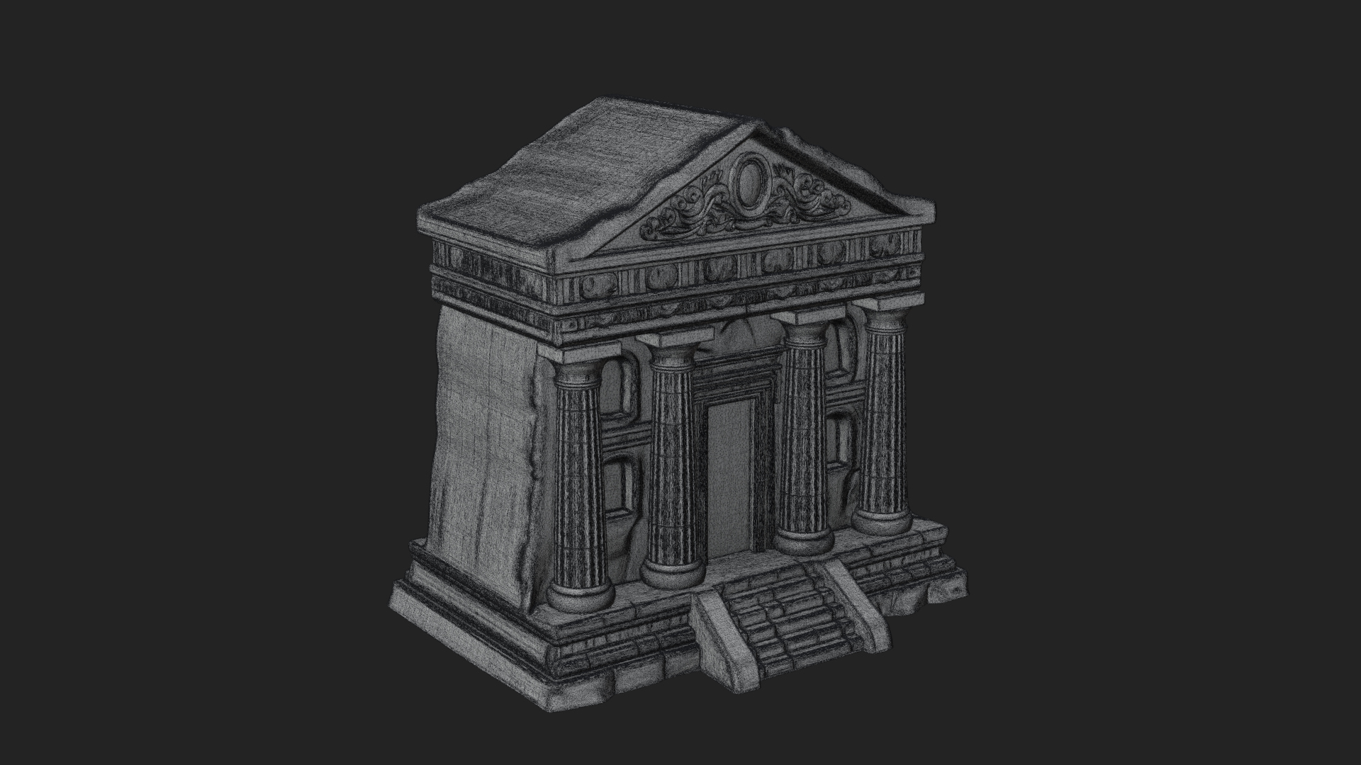 Classical Colonnade Temple Design 5 3D Print Model 3D Model