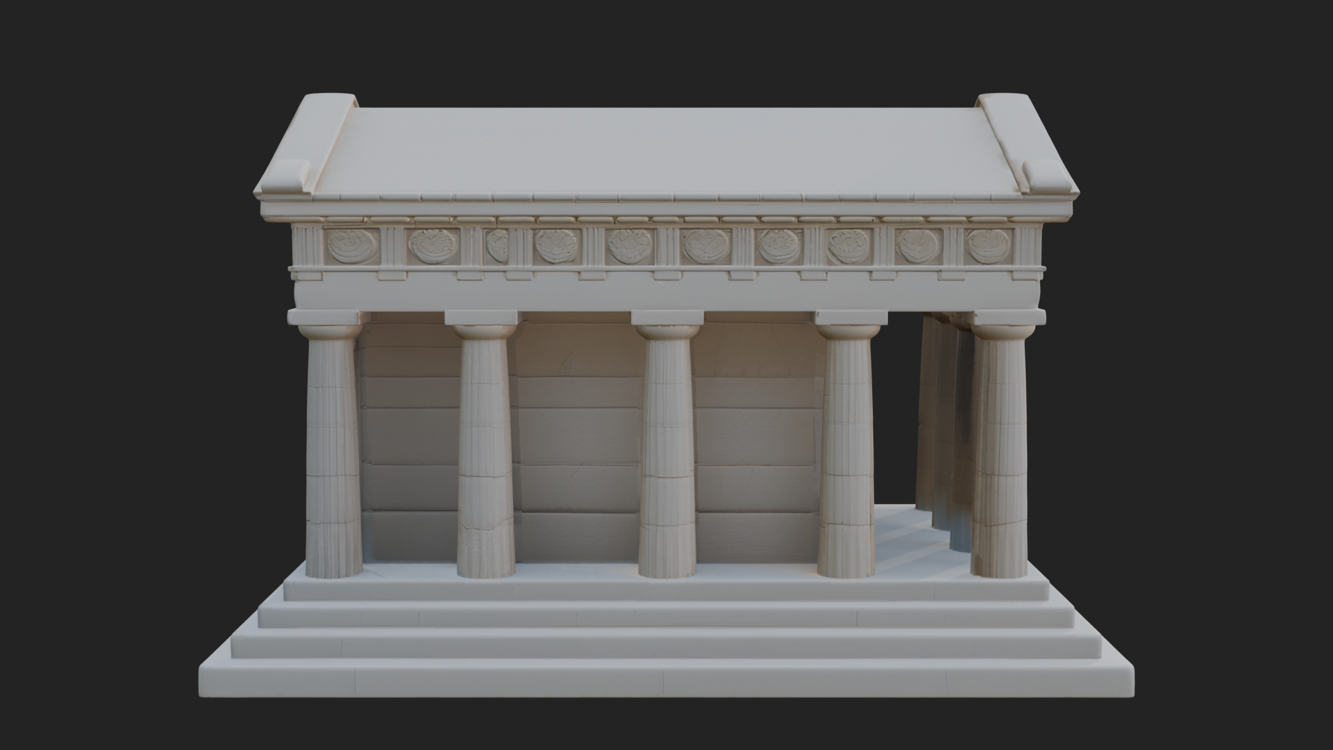 Classical Colonnade Temple Design 6 3D Print Model 3D Model