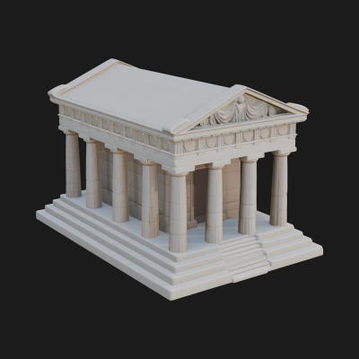 Classical Colonnade Temple Design 6 3D Print Model
