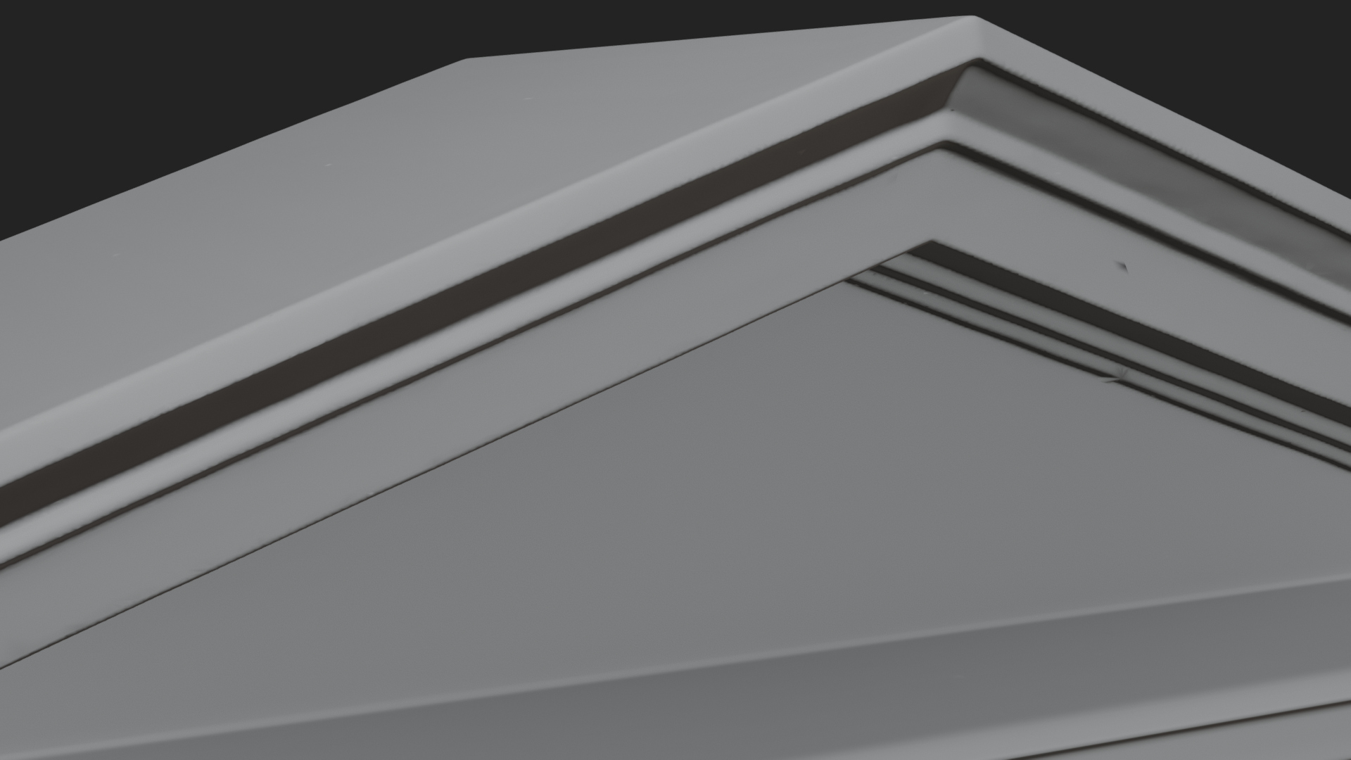 Classical Pediment Gate Design 1 3D Print Model 3D Model