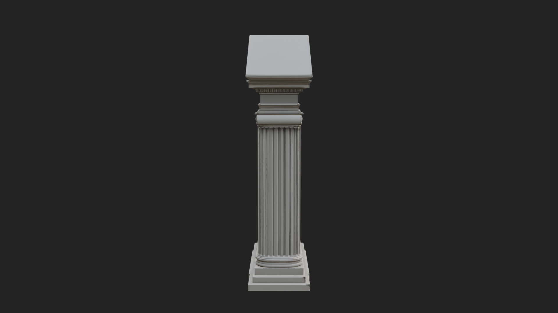 Classical Pediment Gate Design 2 3D Print Model 3D Model