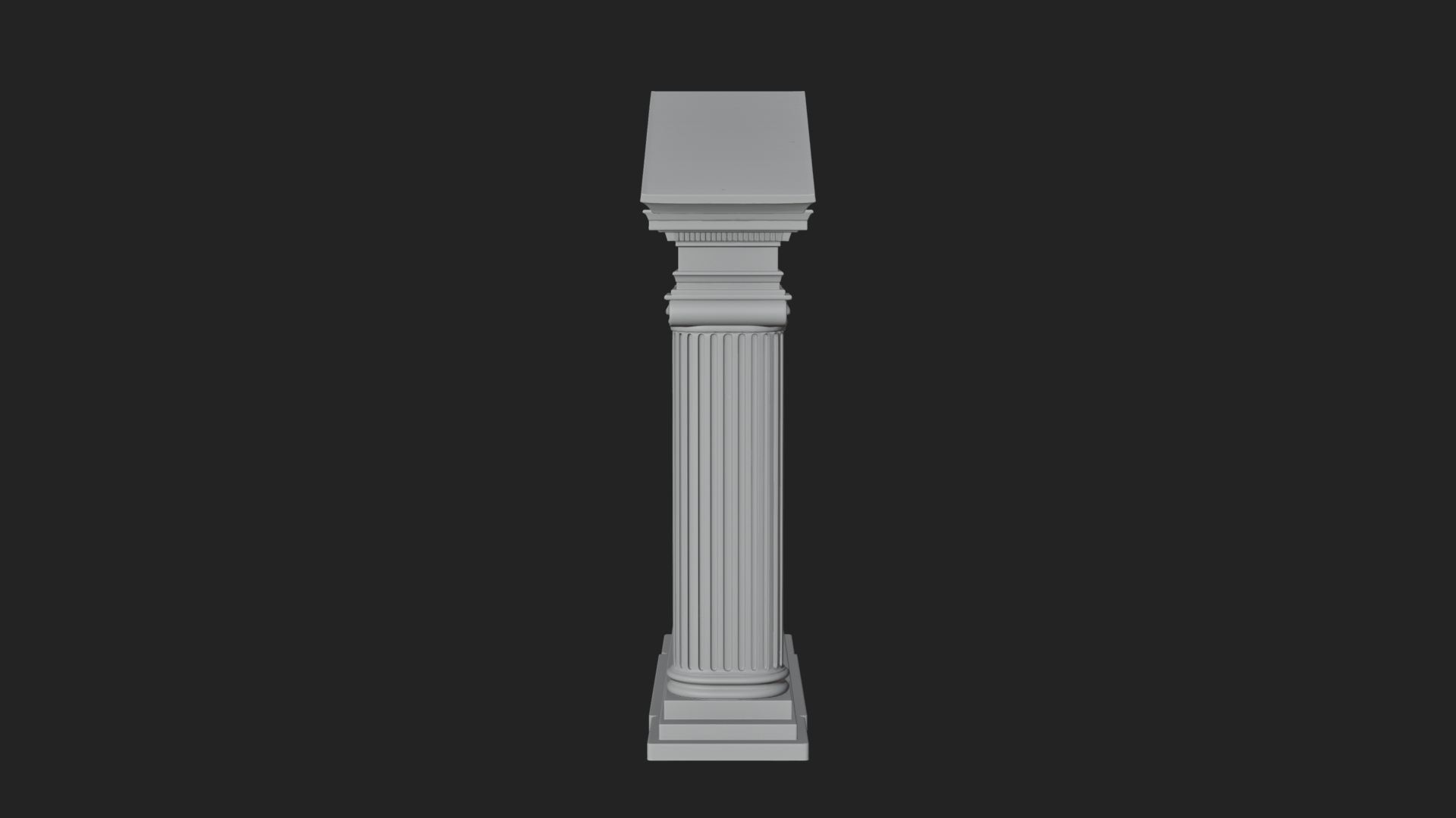Classical Pediment Gate Design 2 3D Print Model 3D Model