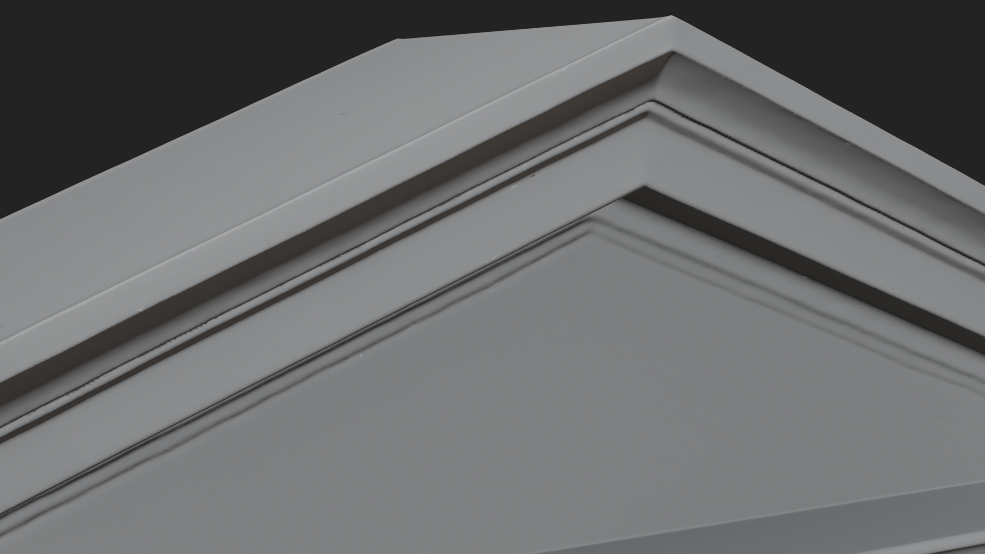 Classical Pediment Gate Design 2 3D Print Model 3D Model