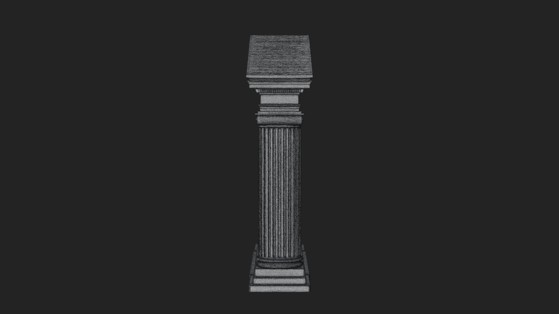 Classical Pediment Gate Design 2 3D Print Model 3D Model