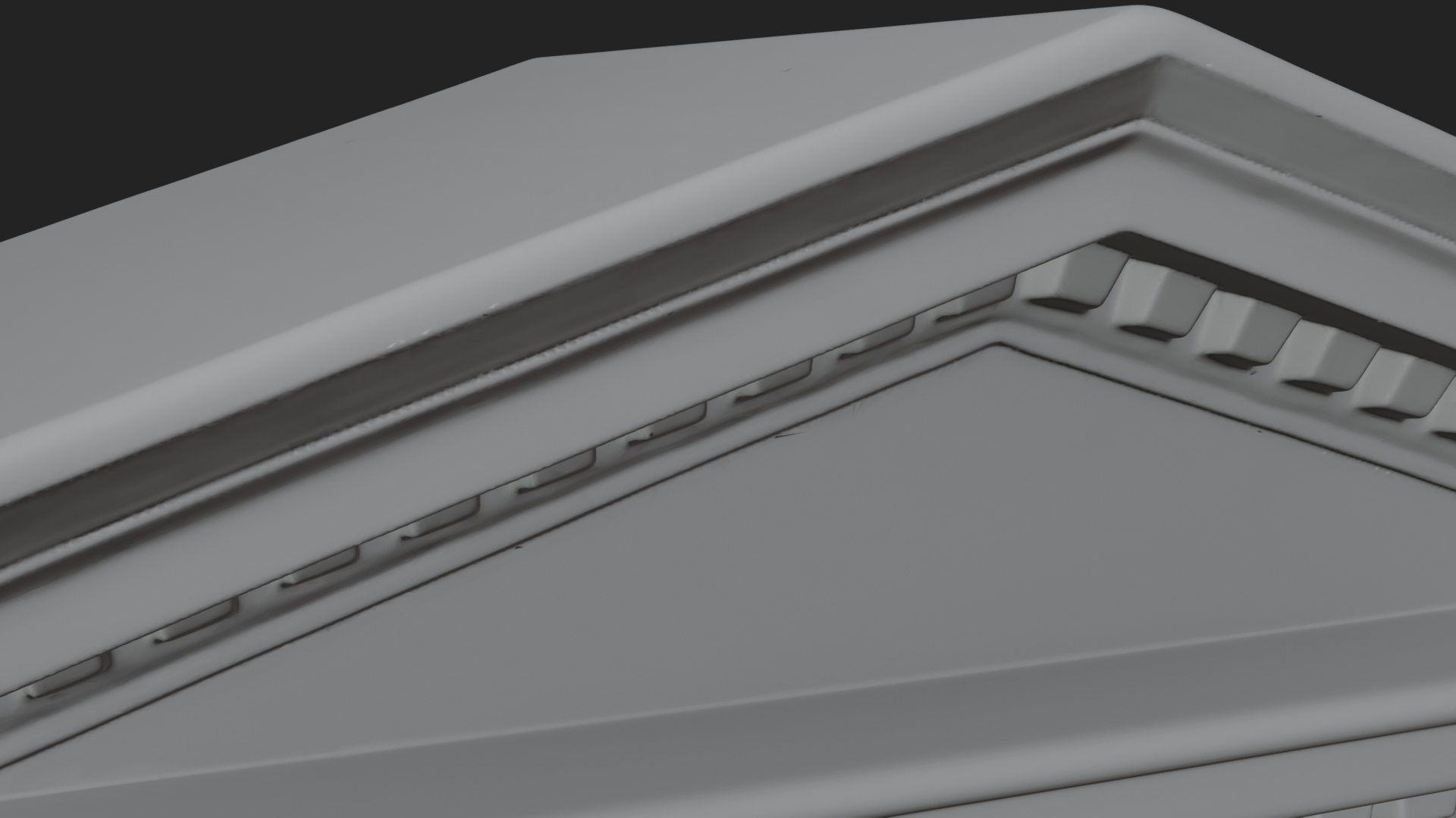 Classical Pediment Gate Design 3 3D Print Model 3D Model