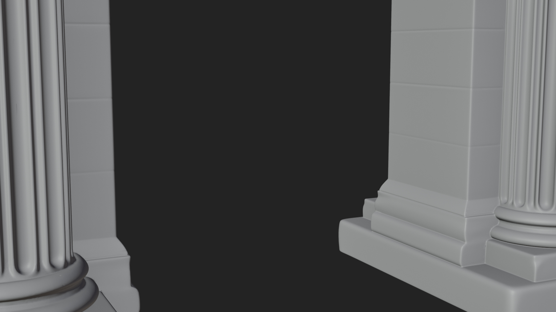 Classical Pediment Gate Design 3 3D Print Model 3D Model