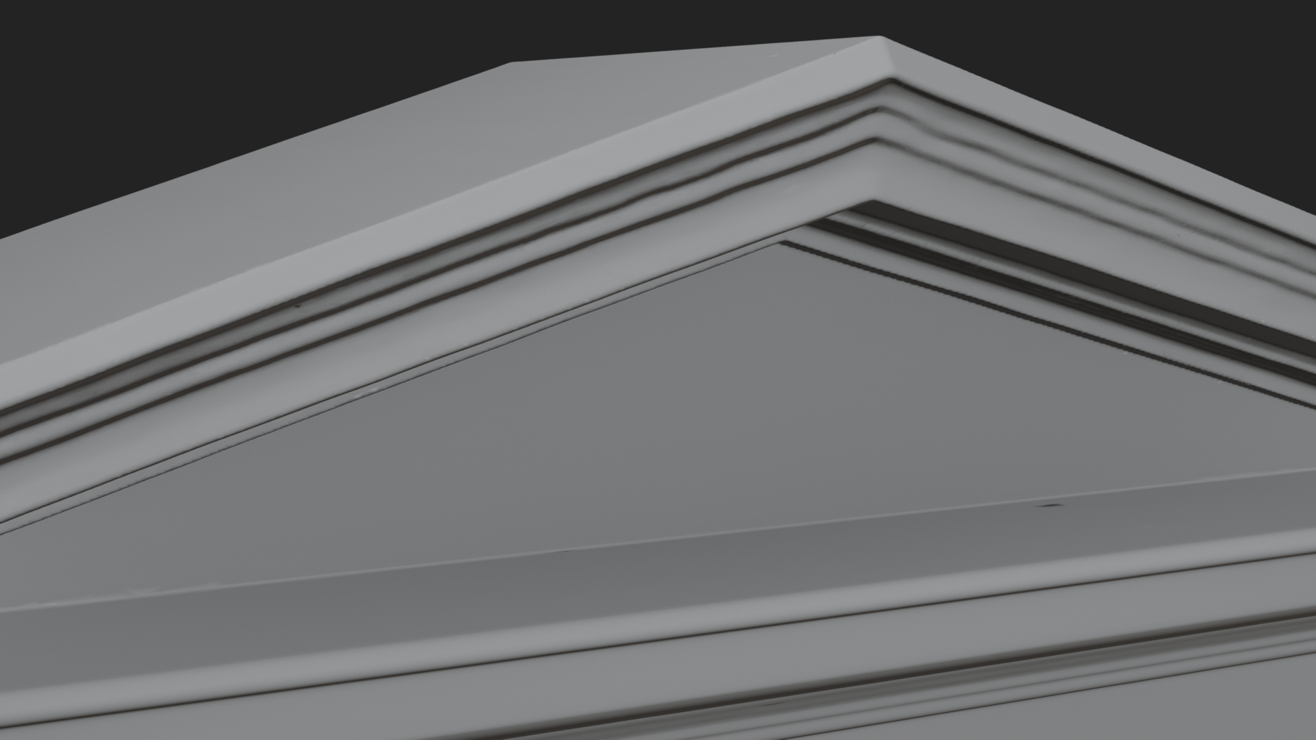 Classical Pediment Gate Design 4 3D Print Model 3D Model