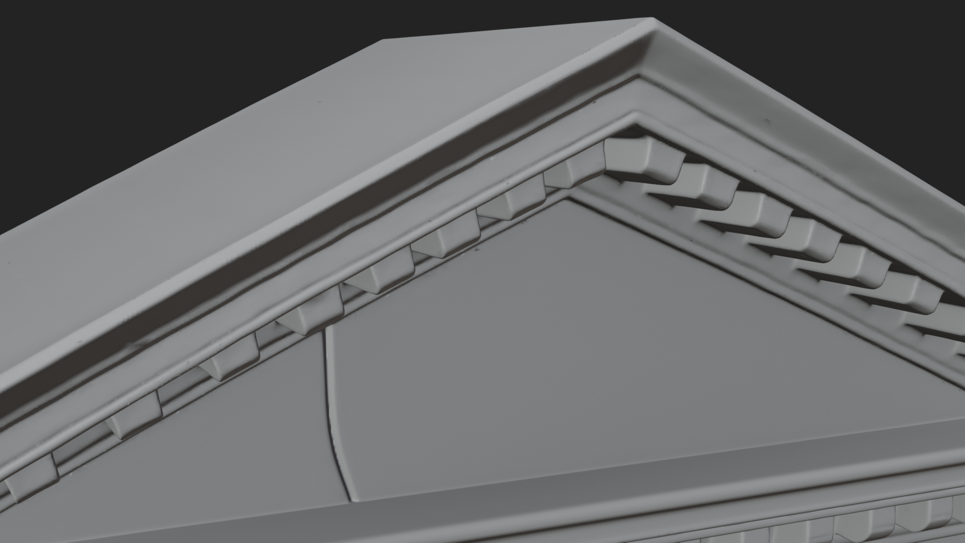 Classical Pediment Gate Design 5 3D Print Model 3D Model