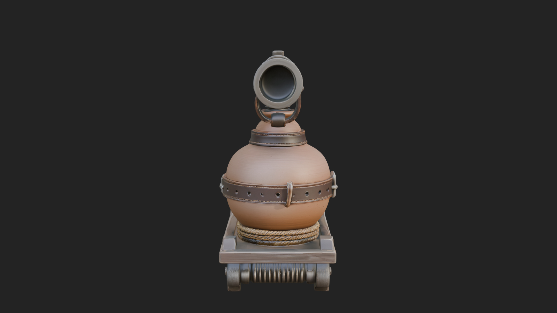 Clay Pot Fire Thrower Model Design 3 3D Print Model 3D Model