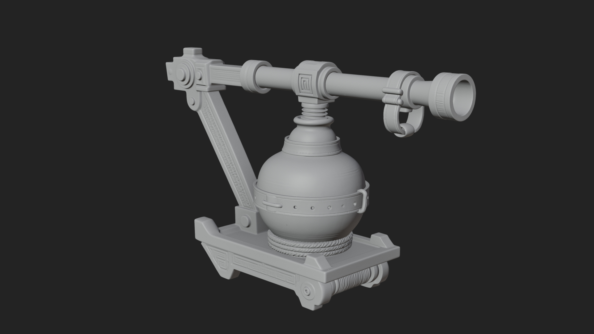 Clay Pot Fire Thrower Model Design 3 3D Print Model 3D Model