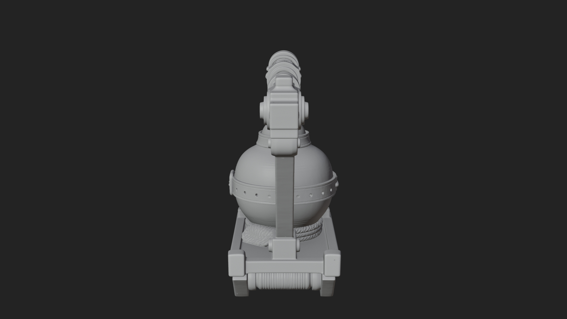 Clay Pot Fire Thrower Model Design 3 3D Print Model 3D Model