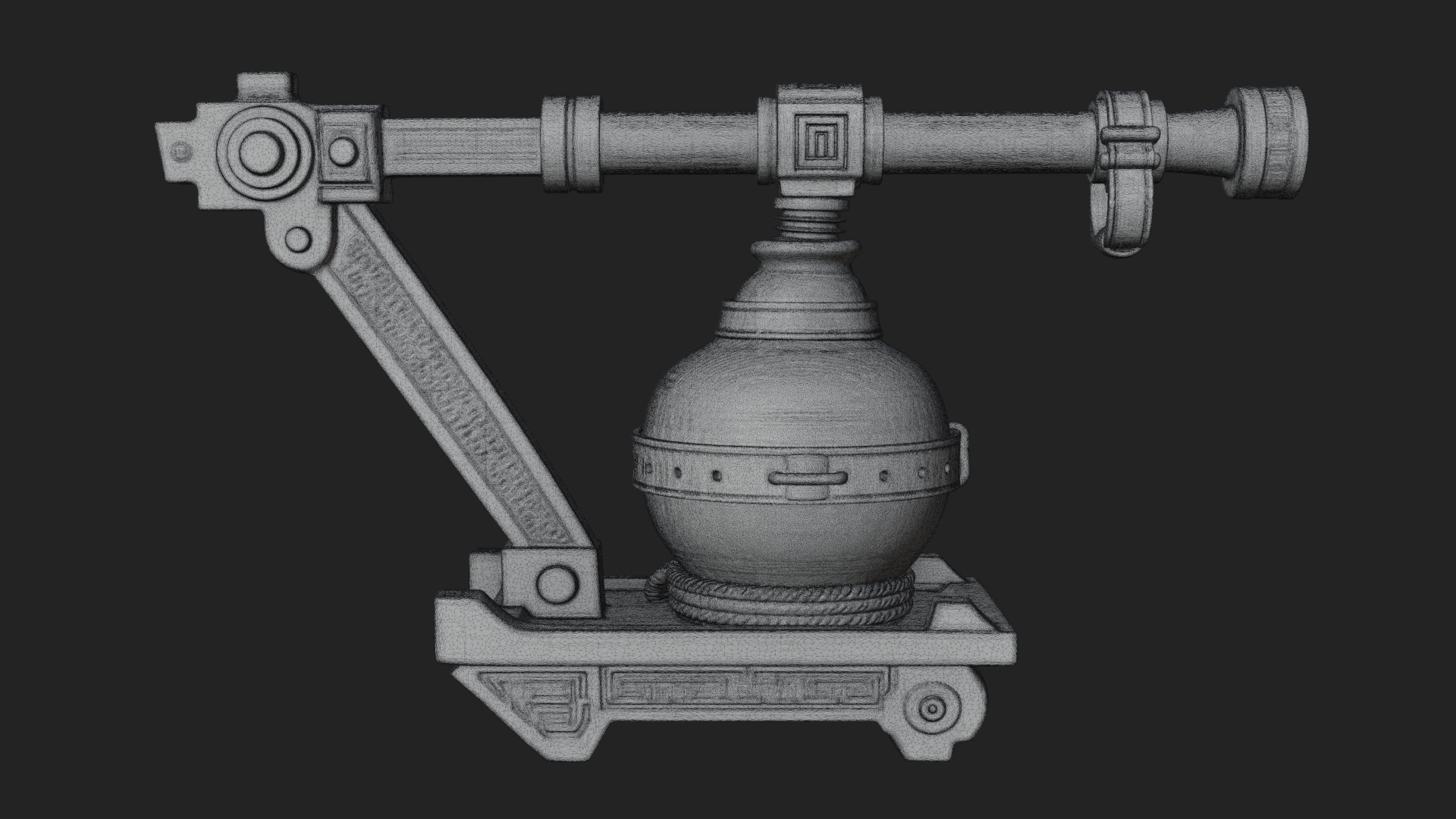 Clay Pot Fire Thrower Model Design 3 3D Print Model 3D Model