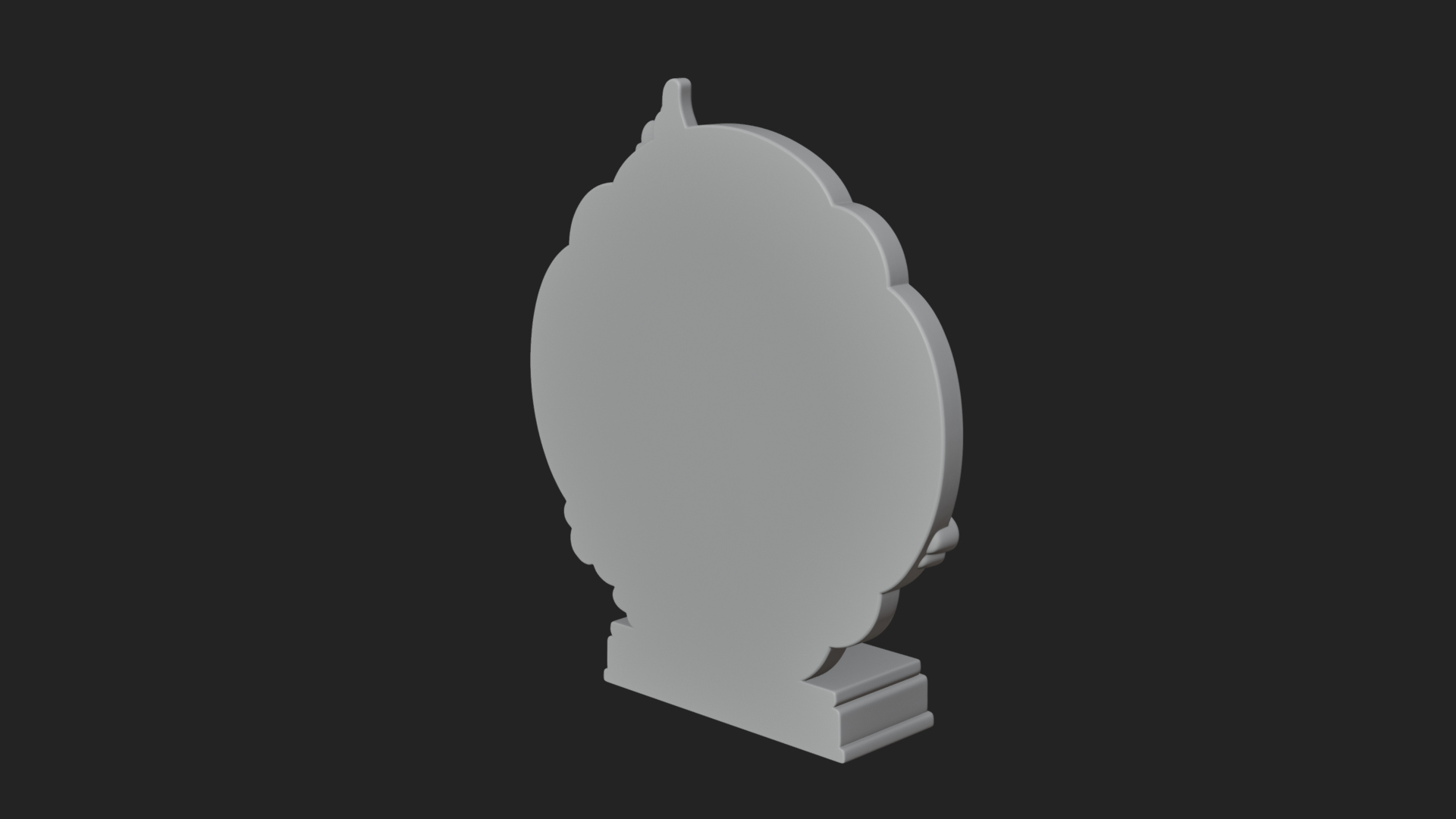 Cloud Borne Winged Angel Statue Design 5 3D Print Model 3D Model