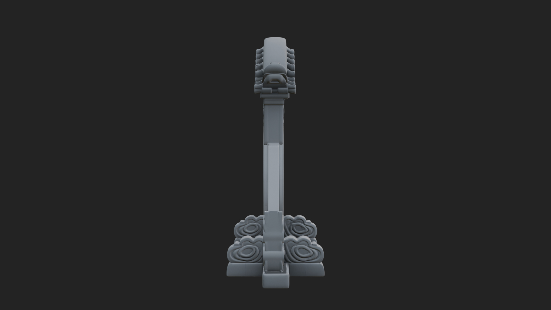 Cloud Scroll Arch Design 2 3D Print Model 3D Model