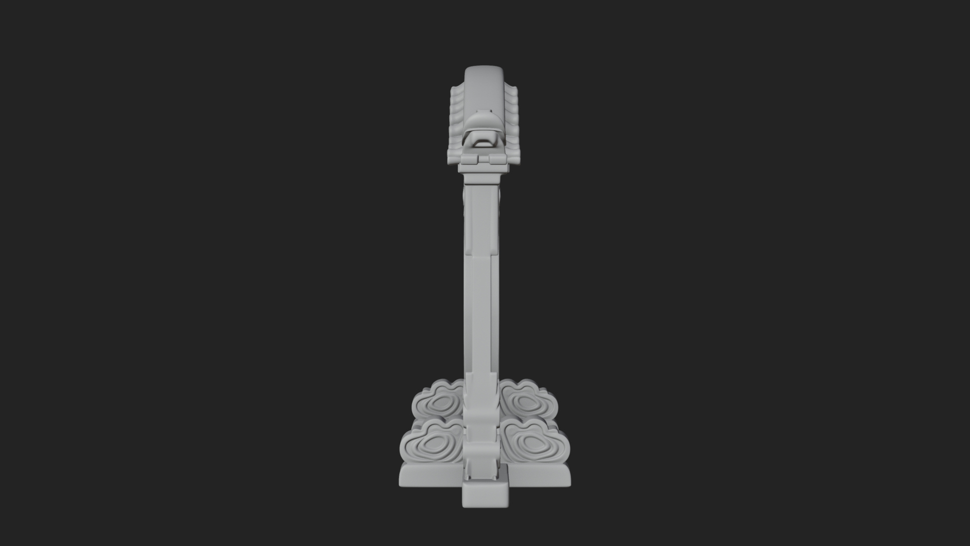 Cloud Scroll Arch Design 2 3D Print Model 3D Model