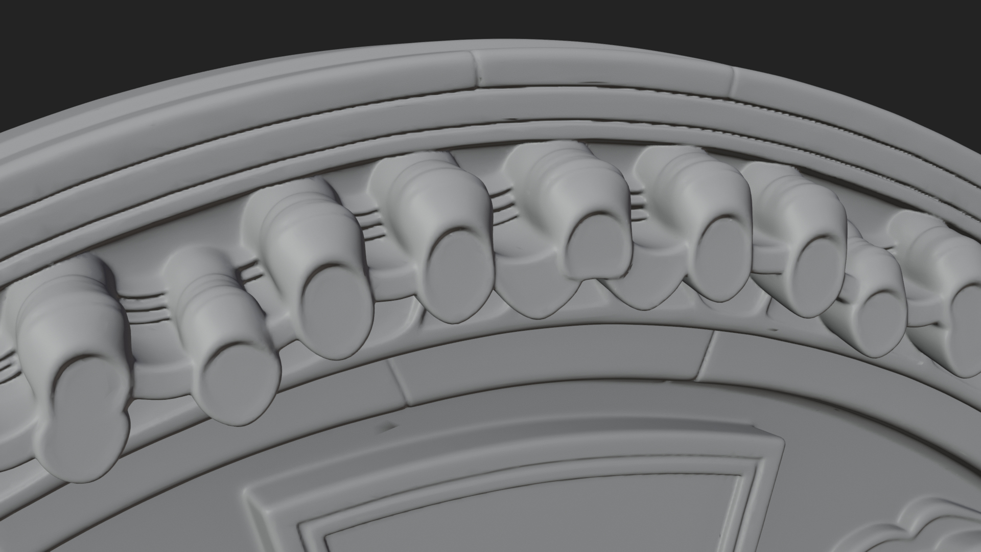 Cloud Scroll Arch Design 4 3D Print Model 3D Model