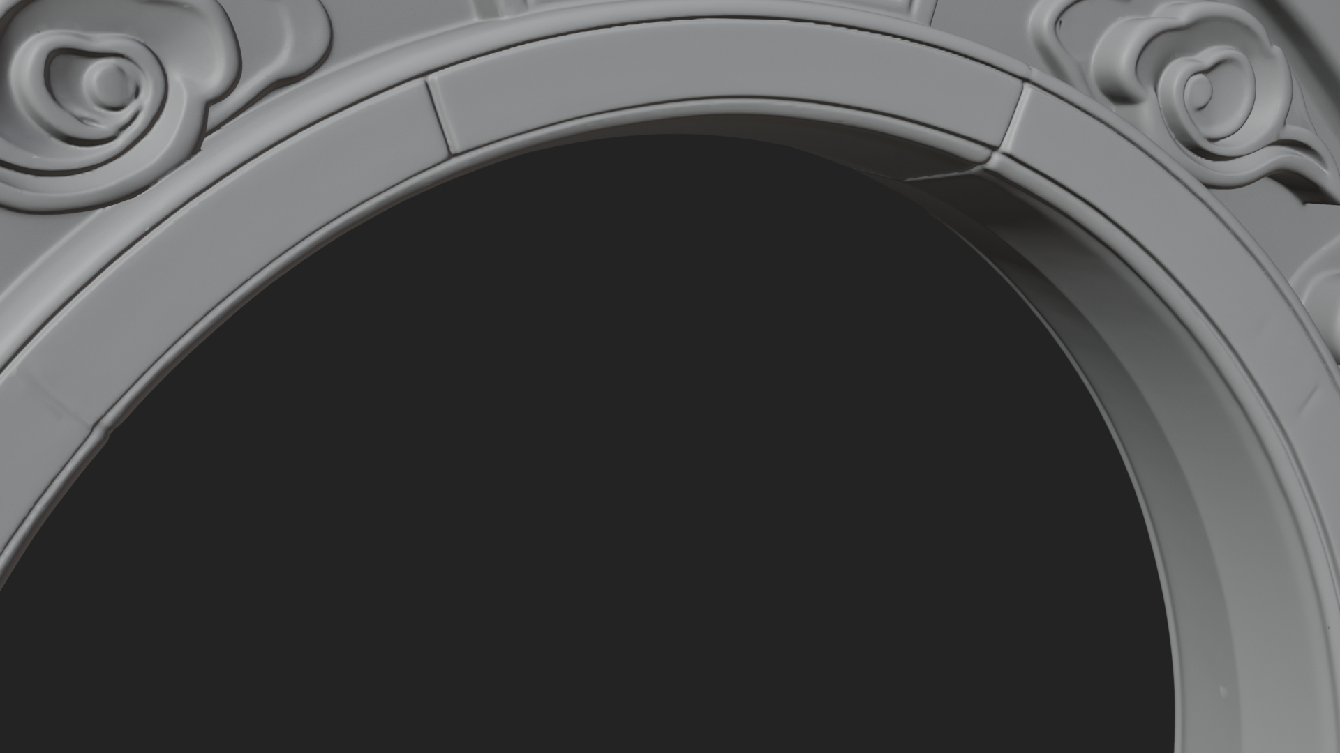 Cloud Scroll Arch Design 4 3D Print Model 3D Model