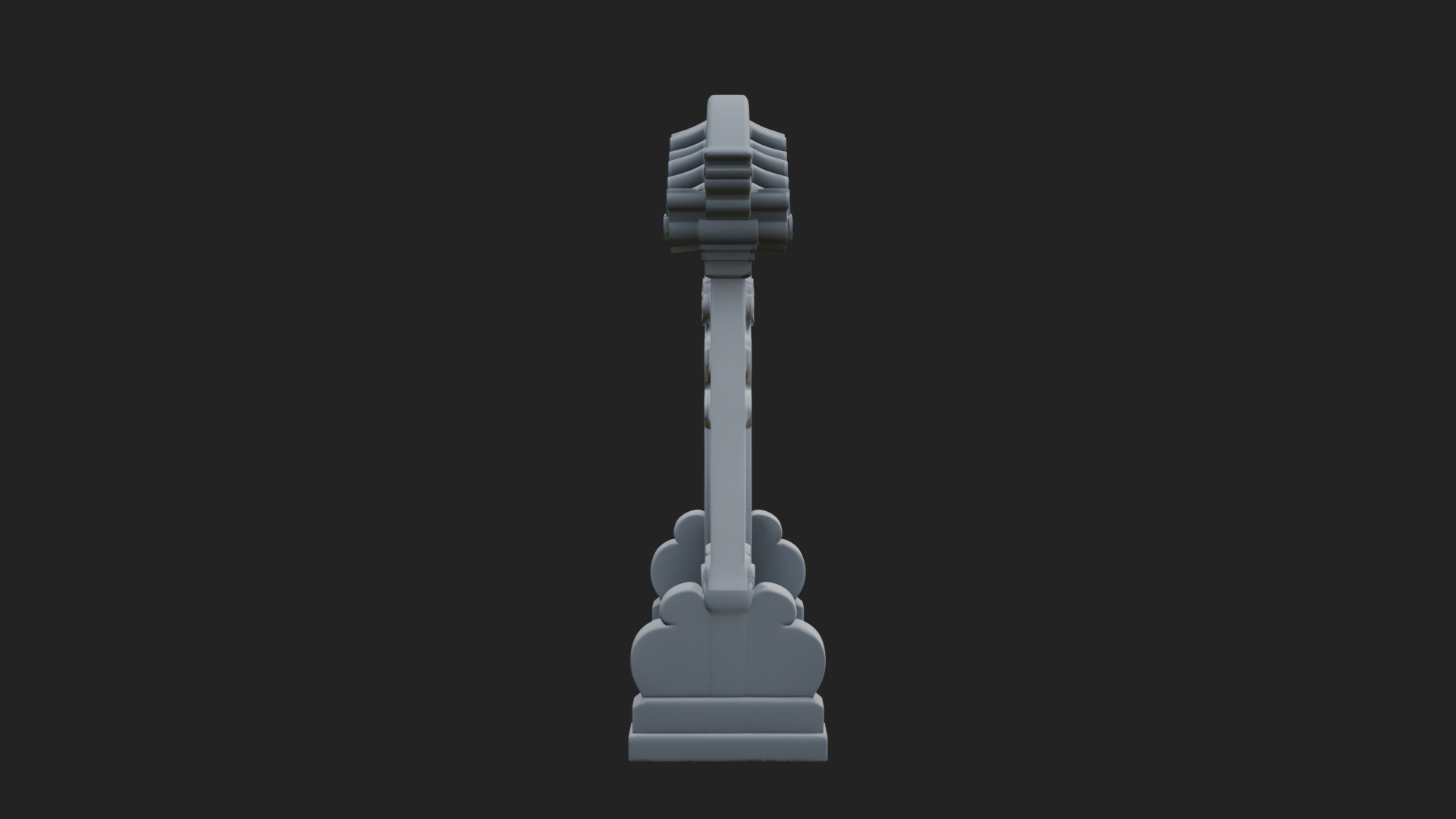 Cloud Scroll Arch Design 7 3D Print Model 3D Model