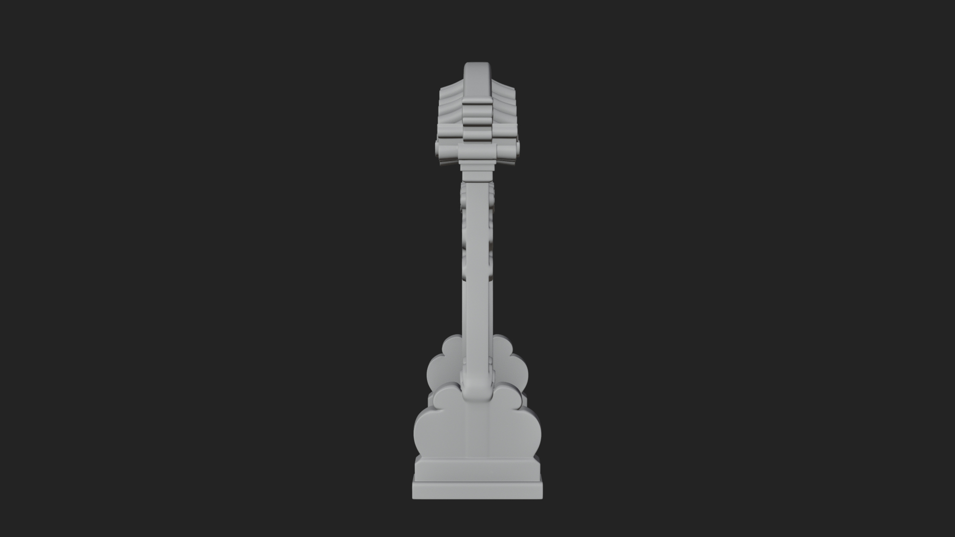 Cloud Scroll Arch Design 7 3D Print Model 3D Model