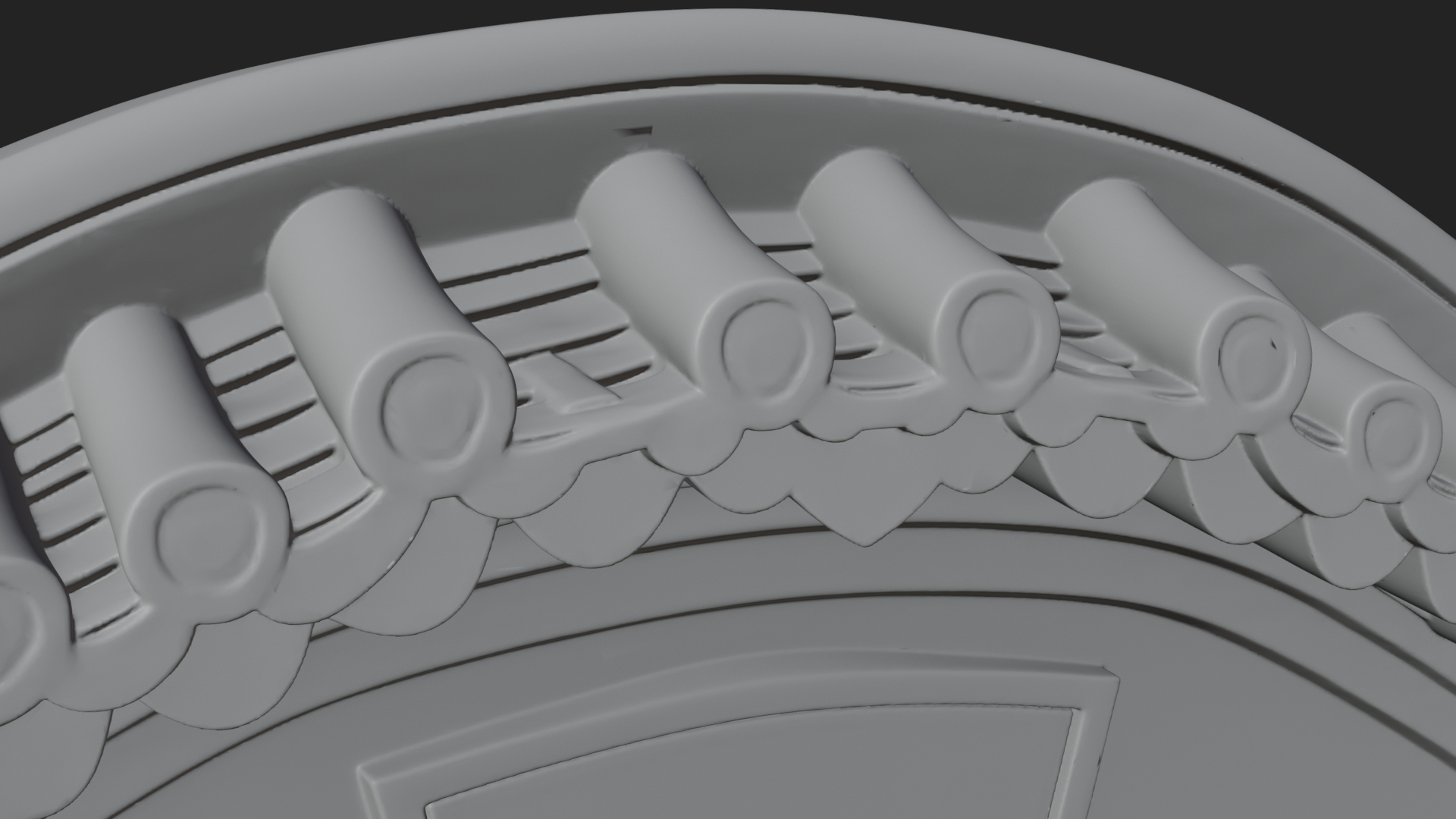 Cloud Scroll Arch Design 7 3D Print Model 3D Model