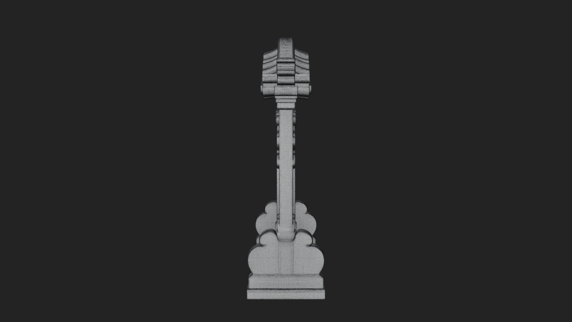 Cloud Scroll Arch Design 7 3D Print Model 3D Model