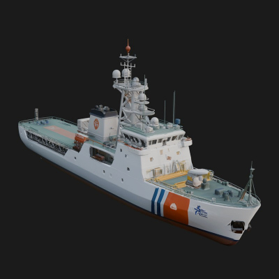 Coast Guard Cutter Model Design 1 3D Print Model