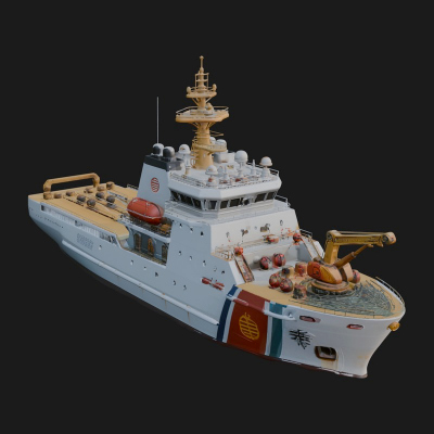 Coast Guard Cutter Model Design 5 3D Print Model