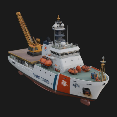 Coast Guard Cutter Model Design 8 3D Print Model
