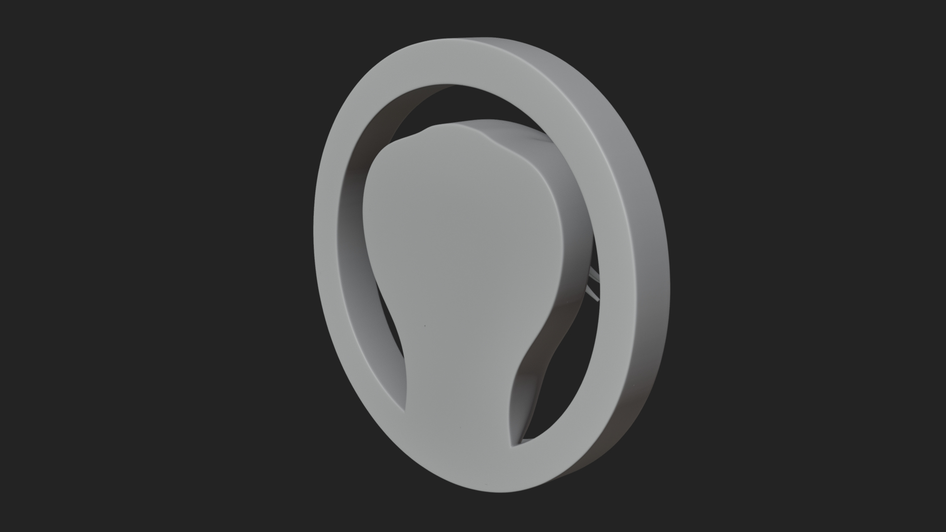 Cobra Head Oval Relief Plaque Design 4 3D Print Model 3D Model