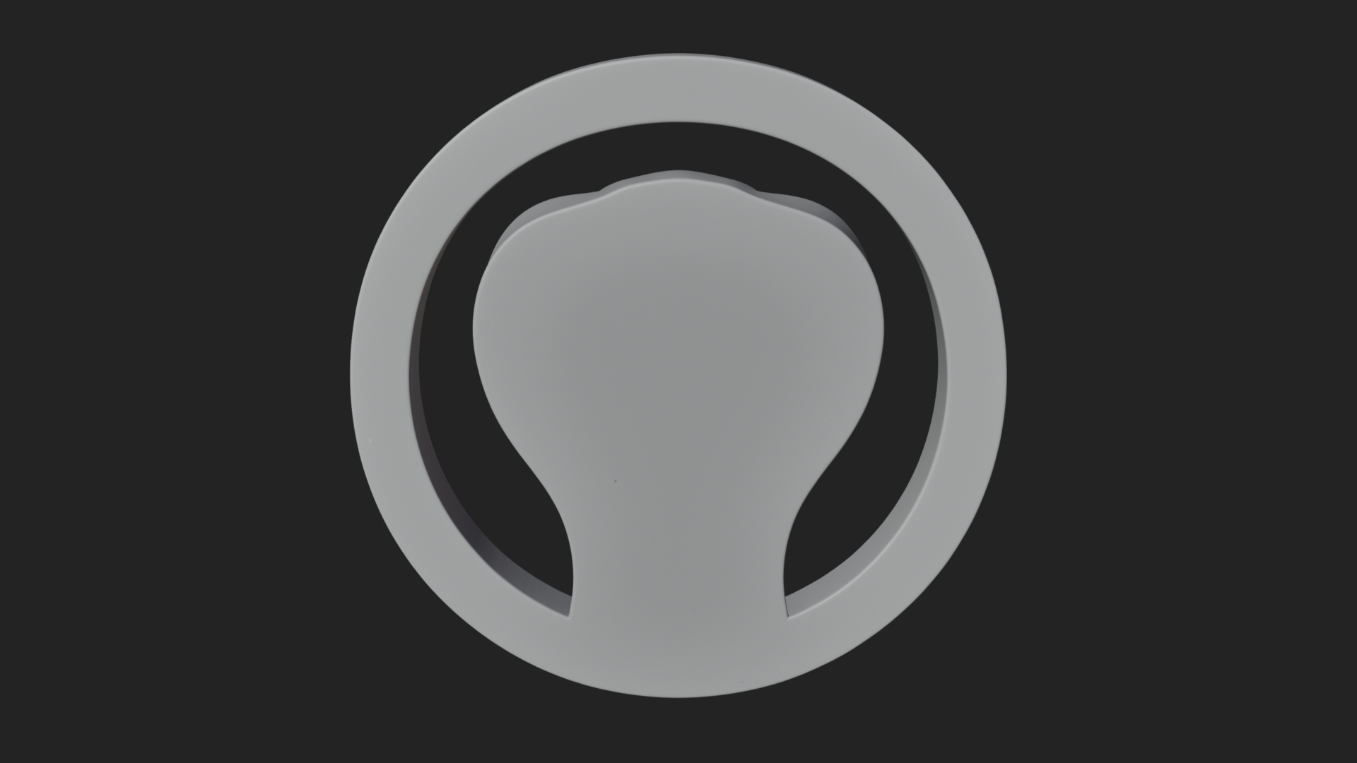 Cobra Head Oval Relief Plaque Design 4 3D Print Model 3D Model