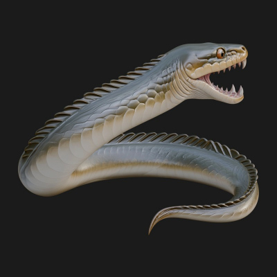 Cobra Snake Statue Design 2 3D Print Model