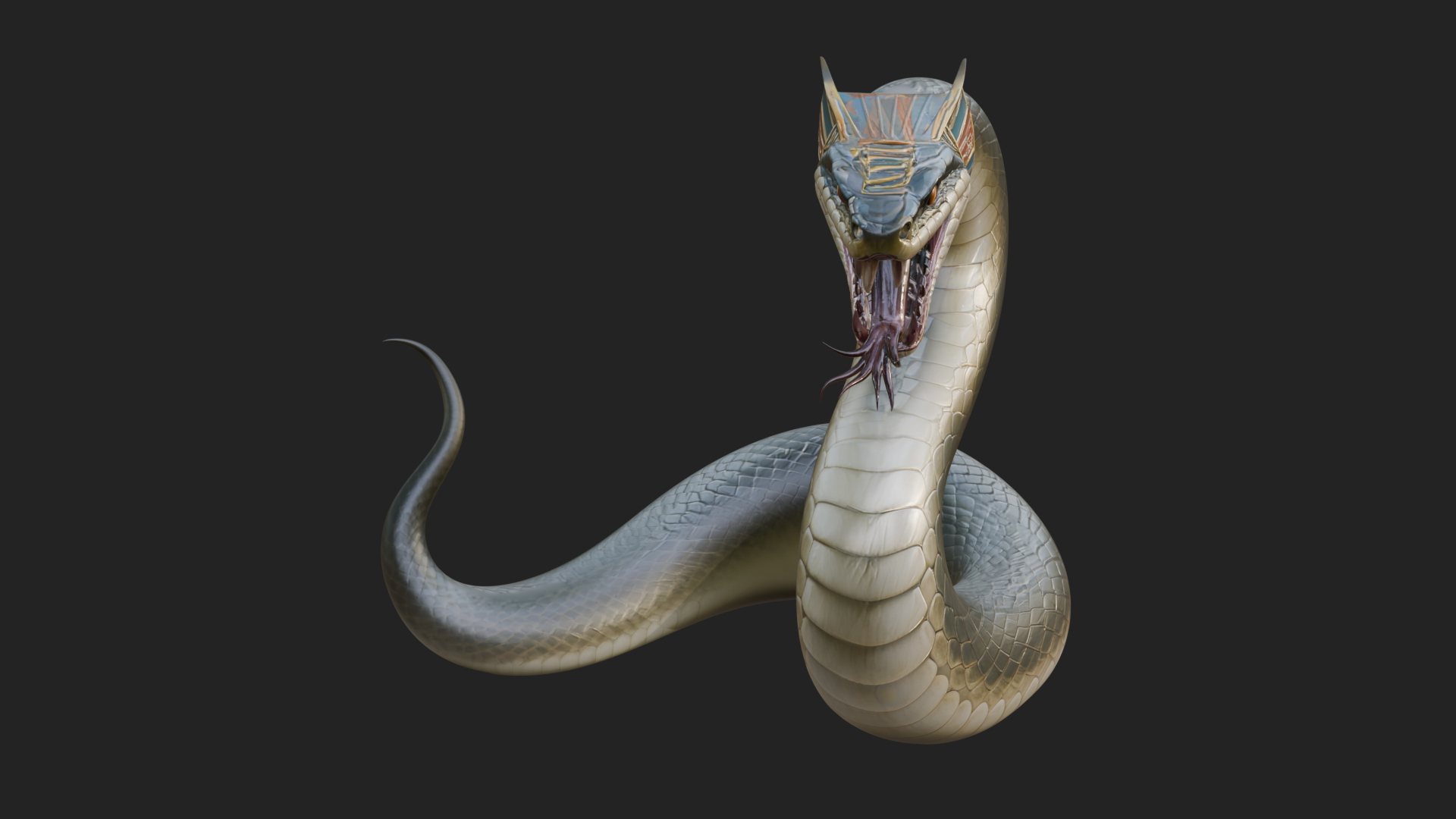 Cobra Snake Statue Design 3 3D Print Model 3D Model