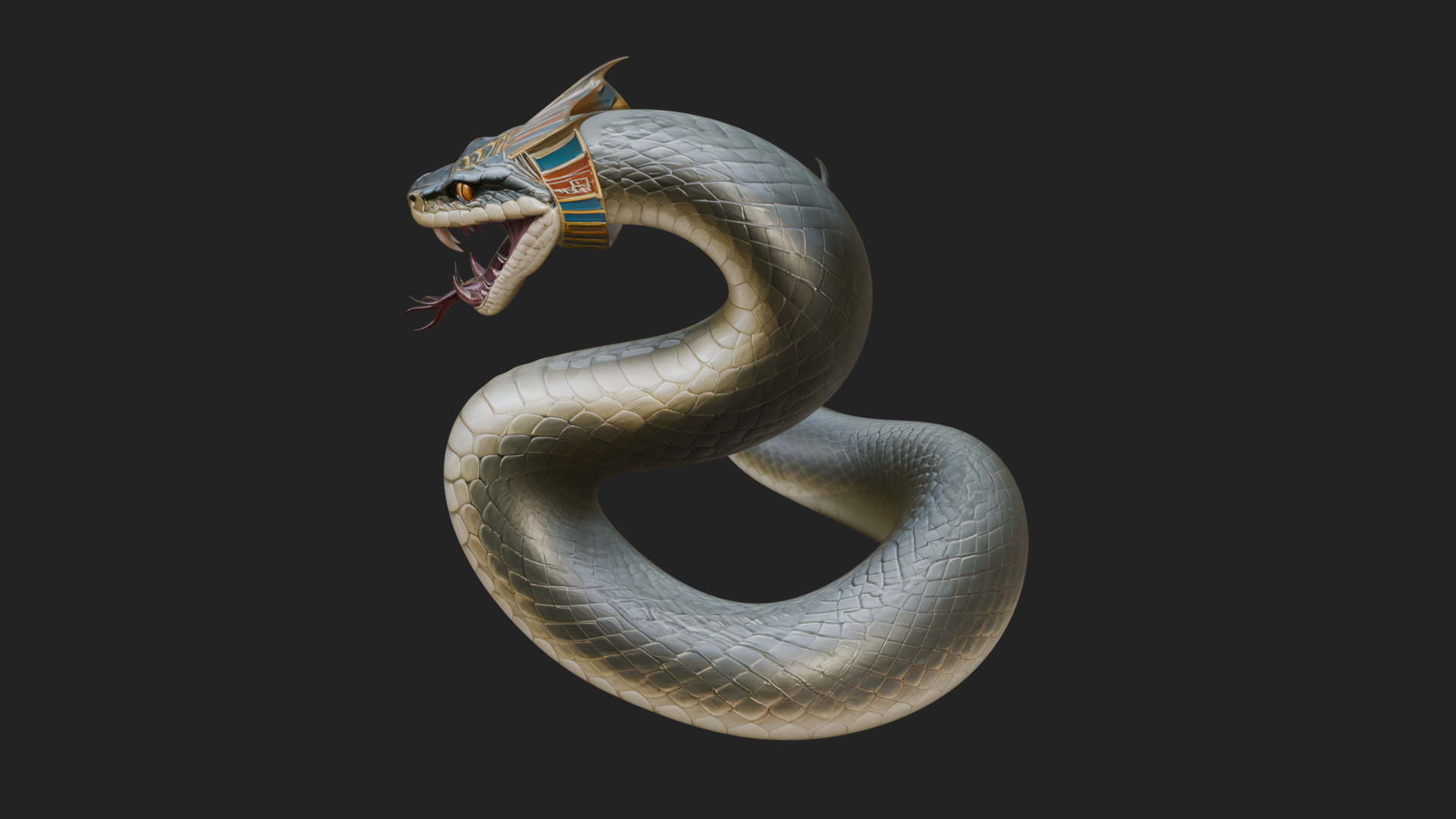 Cobra Snake Statue Design 3 3D Print Model 3D Model