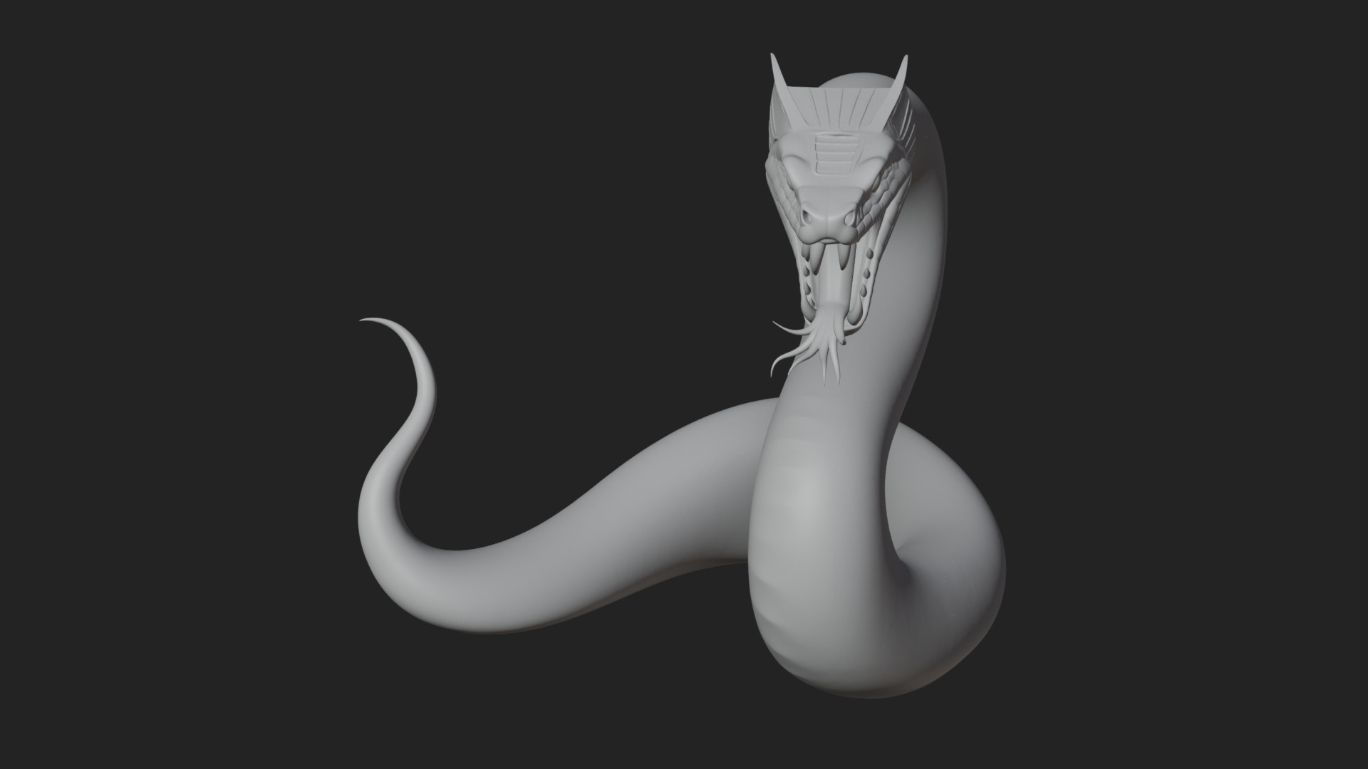 Cobra Snake Statue Design 3 3D Print Model 3D Model