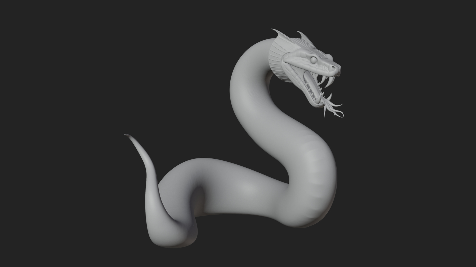 Cobra Snake Statue Design 3 3D Print Model 3D Model