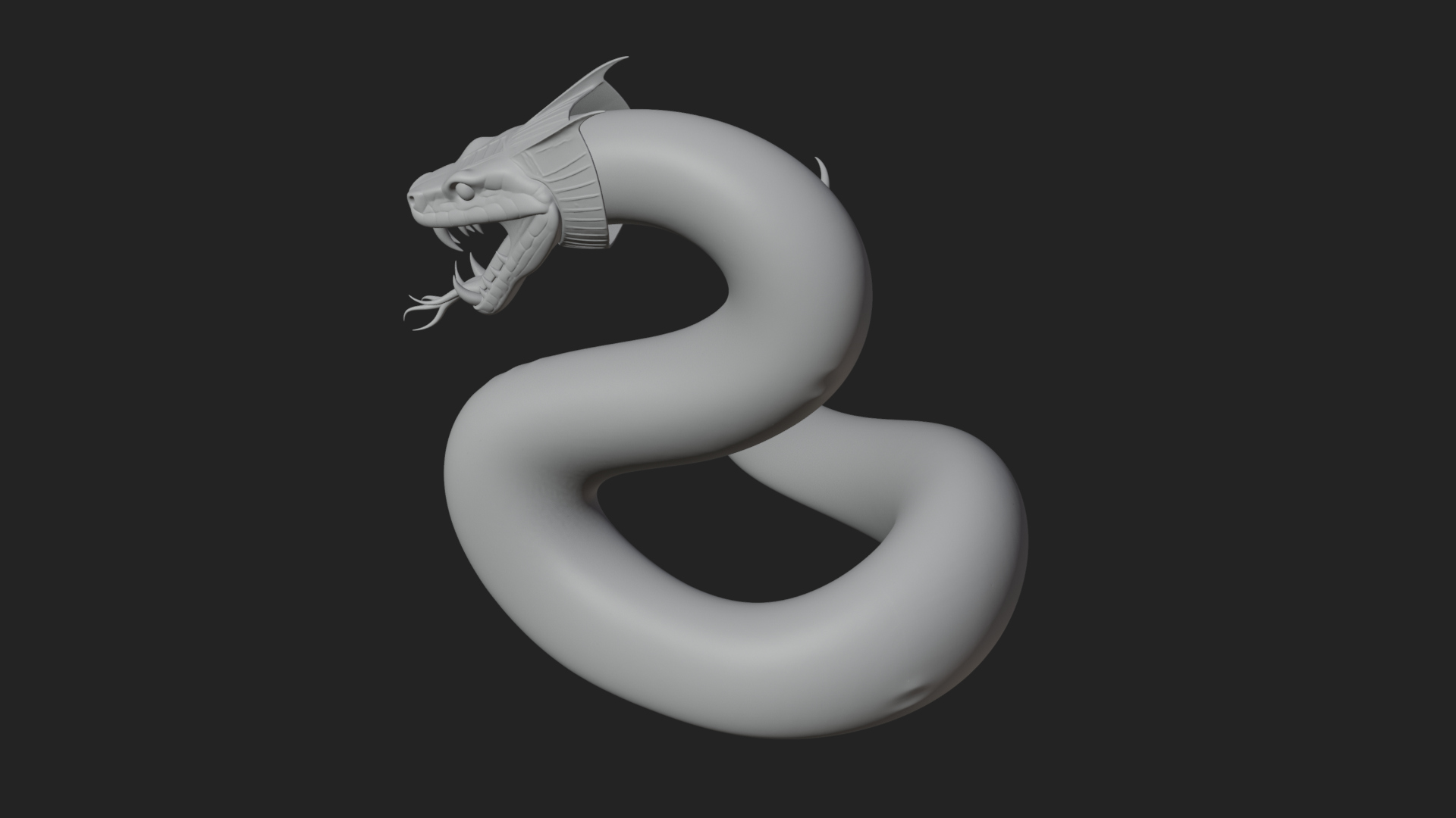 Cobra Snake Statue Design 3 3D Print Model 3D Model
