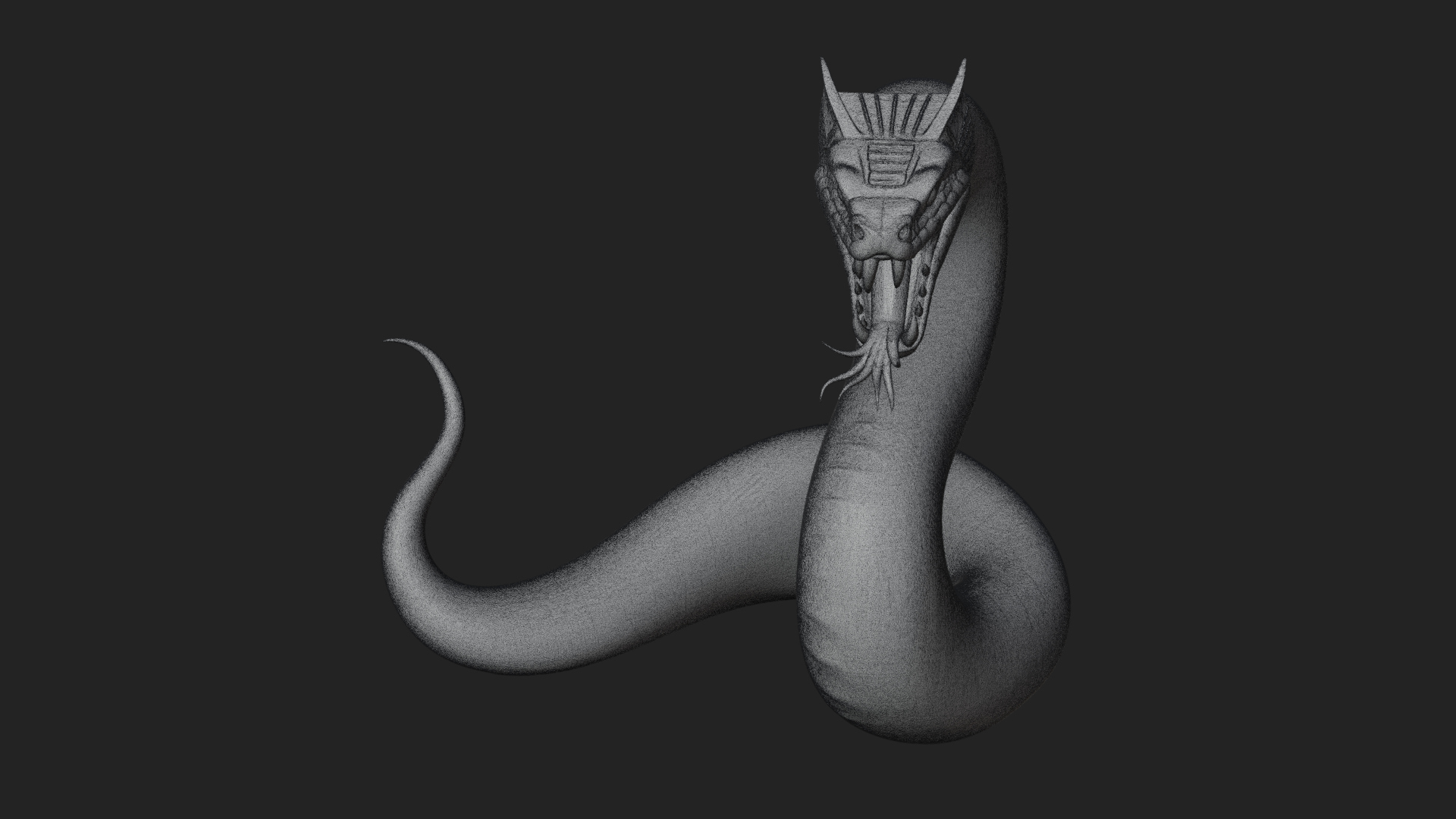 Cobra Snake Statue Design 3 3D Print Model 3D Model