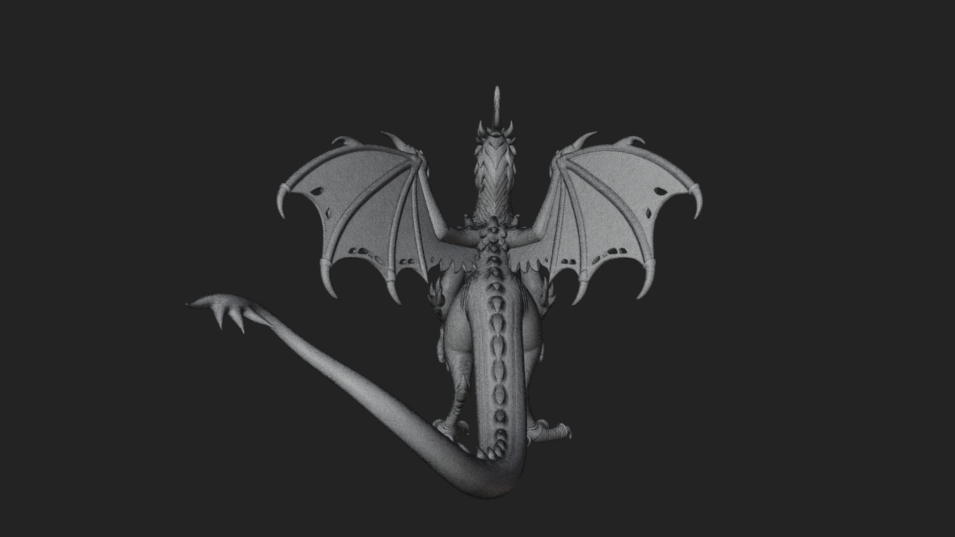 Cockatrice Beast Statue Design 2 3D Print Model 3D Model