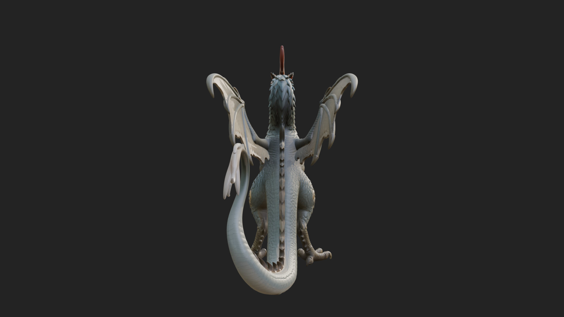 Cockatrice Beast Statue Design 3 3D Print Model 3D Model