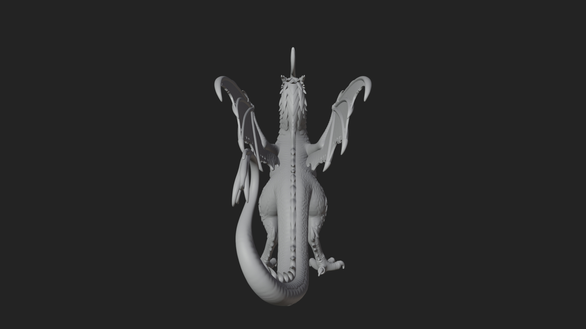 Cockatrice Beast Statue Design 3 3D Print Model 3D Model