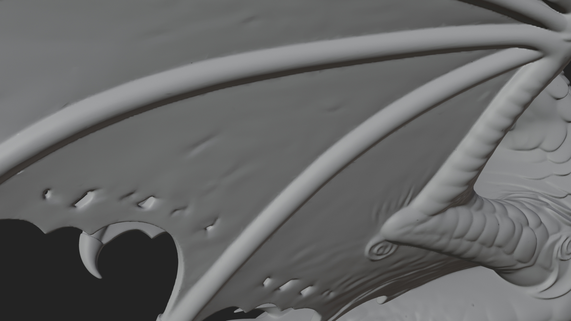 Cockatrice Beast Statue Design 3 3D Print Model 3D Model