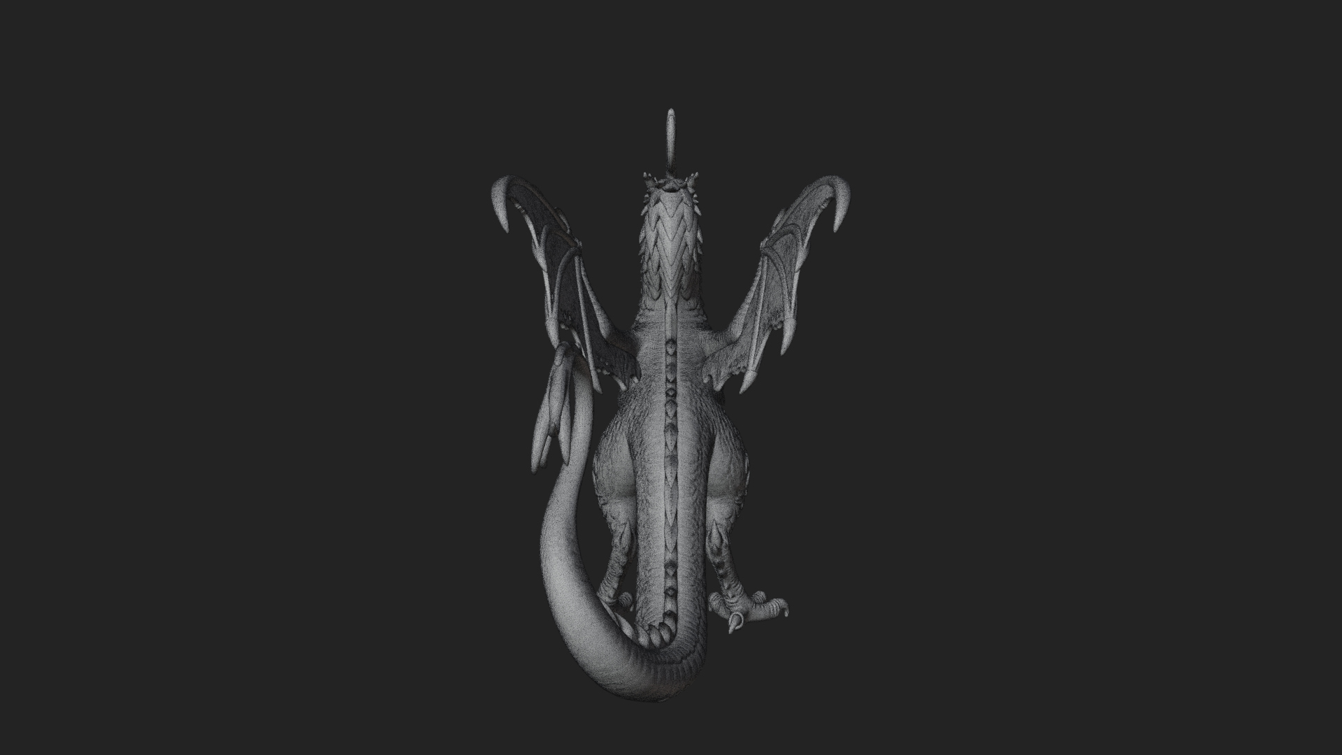 Cockatrice Beast Statue Design 3 3D Print Model 3D Model