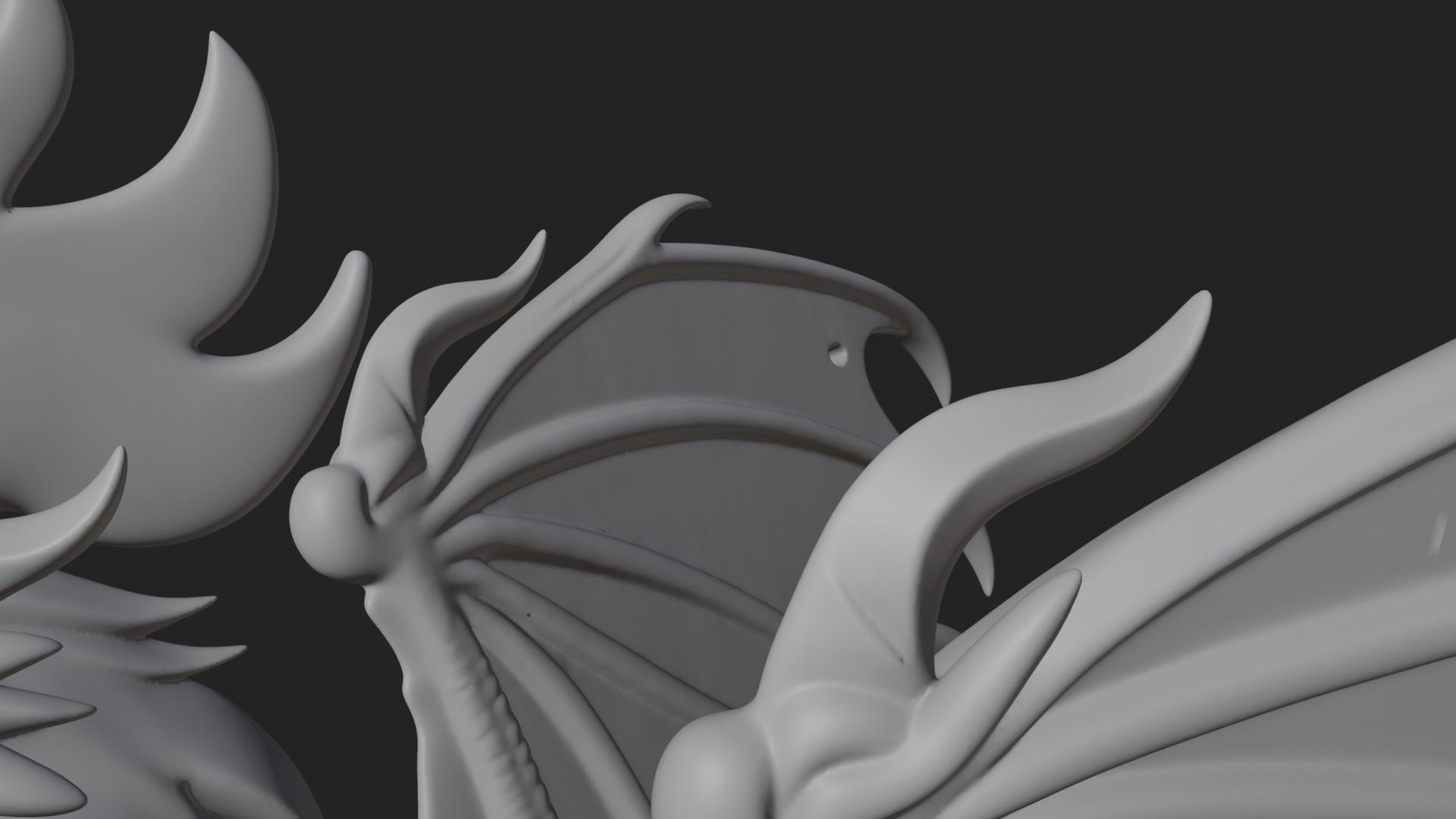 Cockatrice Beast Statue Design 4 3D Print Model 3D Model