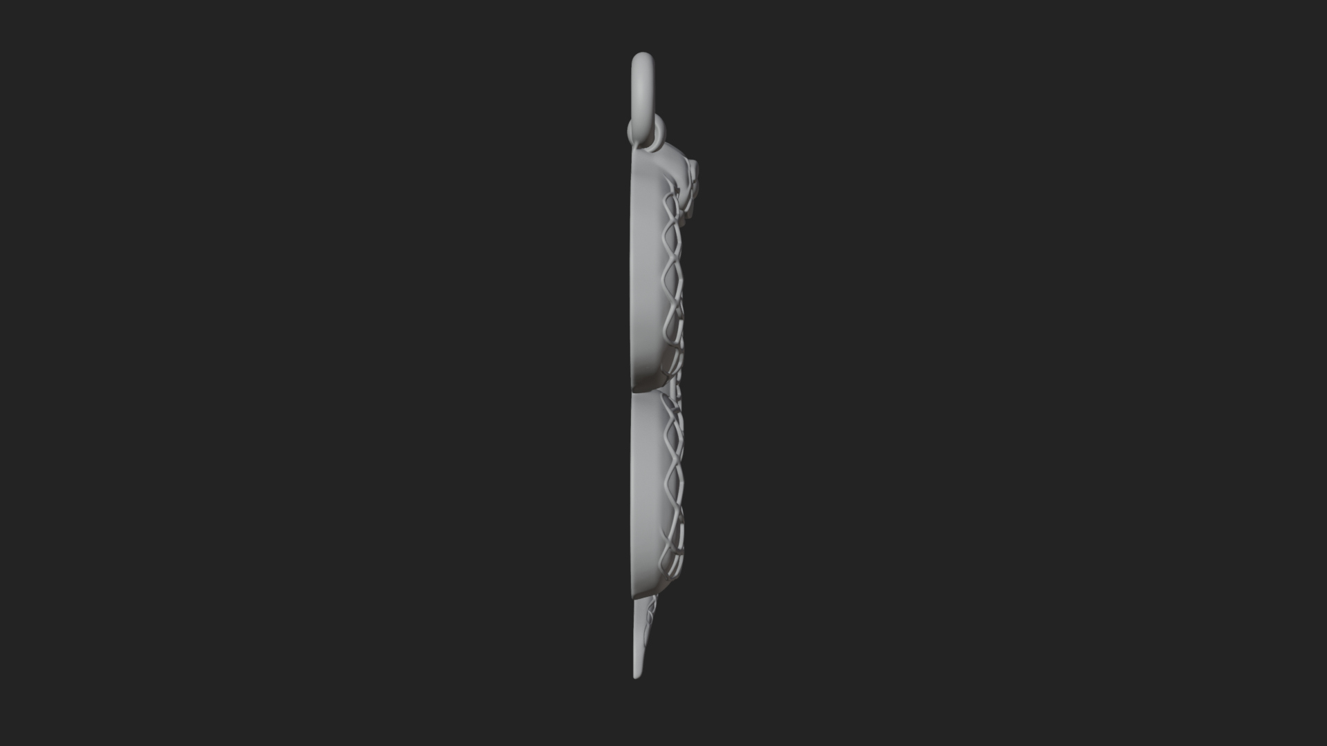 Coiled Enamel Snake Pendant Design 2 3D Print Model 3D Model