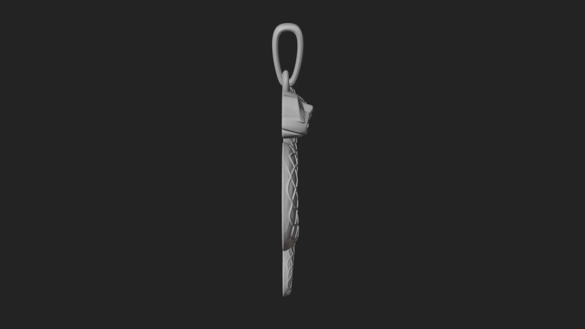 Coiled Enamel Snake Pendant Design 3 3D Print Model 3D Model