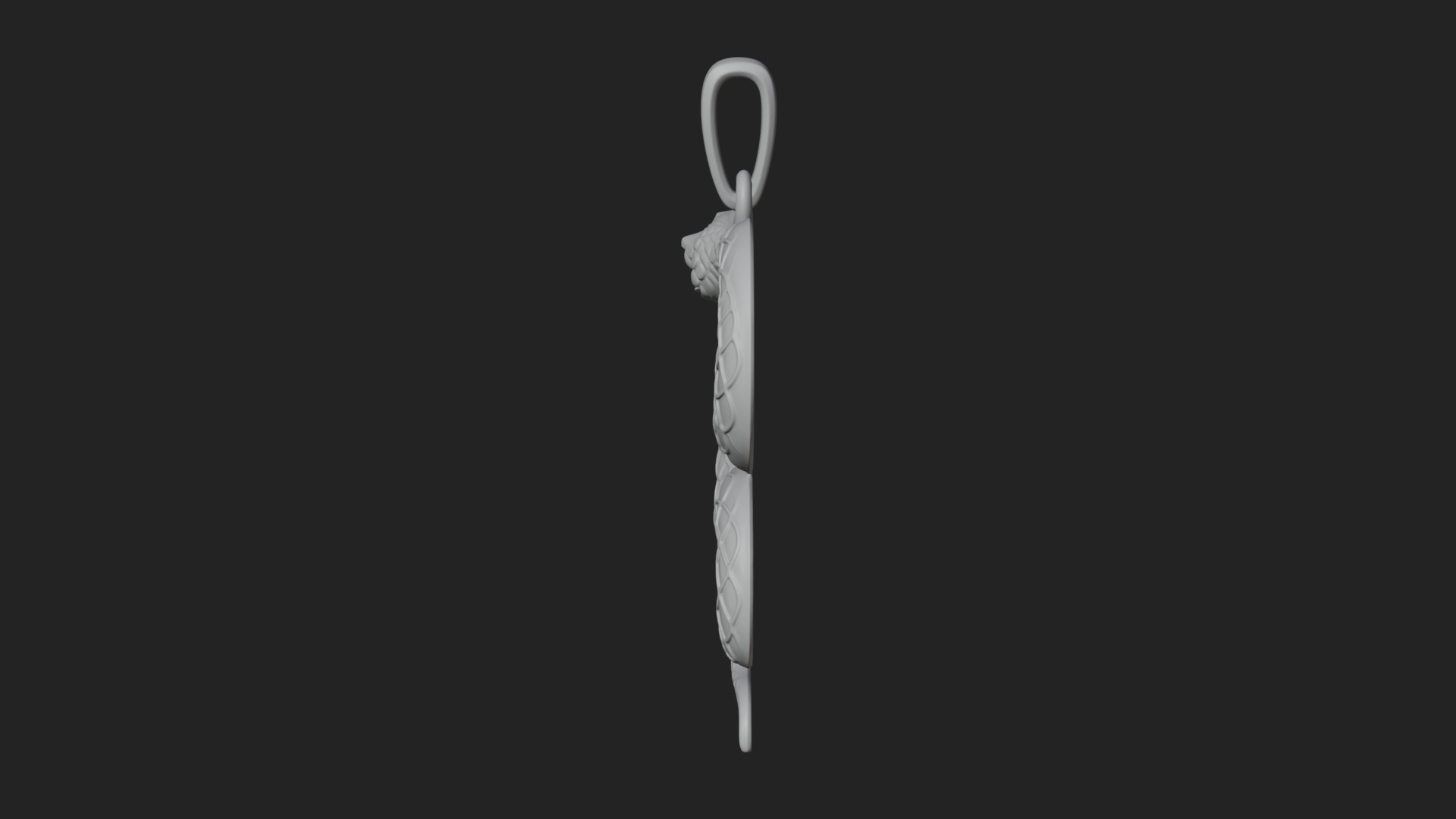 Coiled Enamel Snake Pendant Design 3 3D Print Model 3D Model