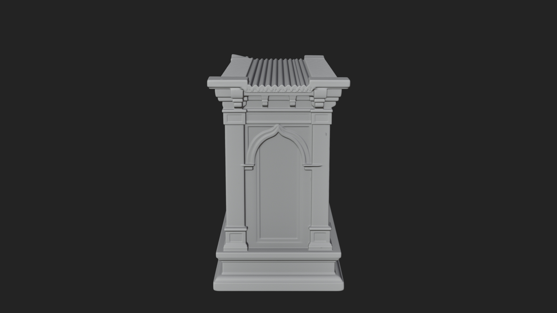 Columned Arcade Model Design 1 3D Print Model 3D Model