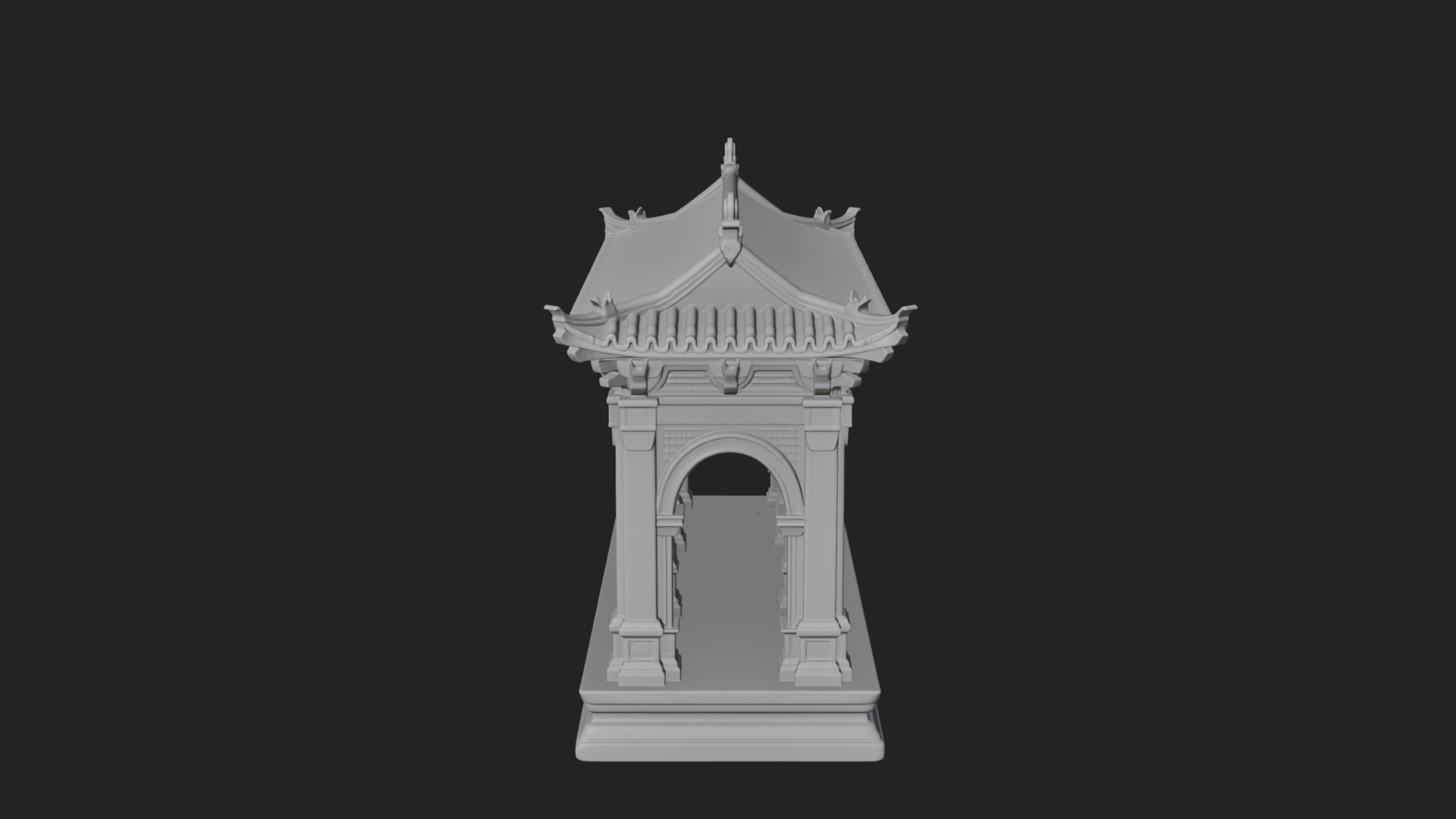 Columned Arcade Model Design 2 3D Print Model 3D Model