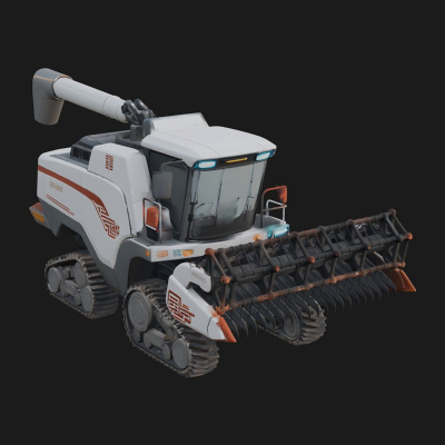 Combine Harvester Model Design 1 3D Print Model